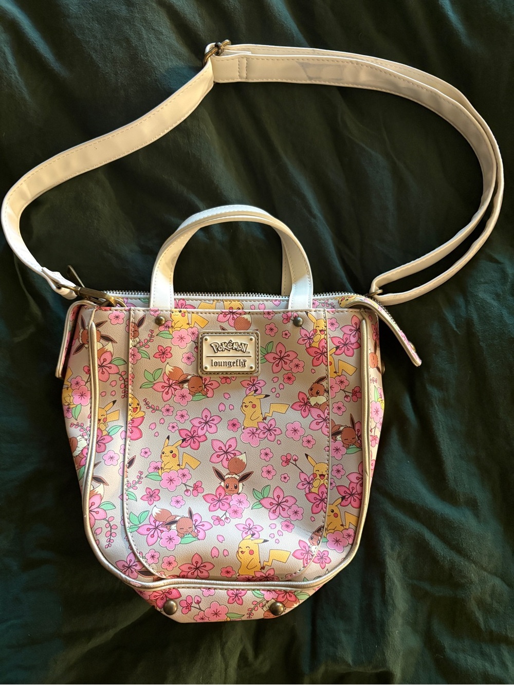 Pokemon Loungefly Purse, Sakura Cherry Blossoms Pikachu and Eevee